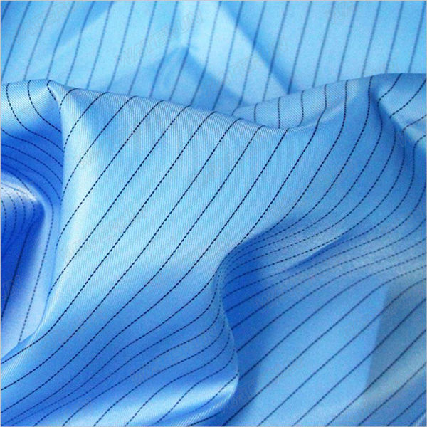 پارچه 5mm-strip-twill-polyester-antistatic-woven-fabric